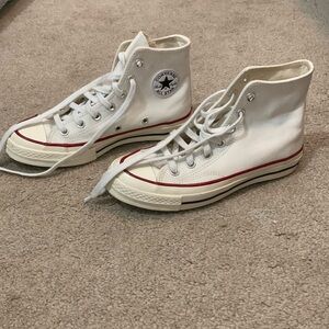 White Converse Chuck Taylor High Tops